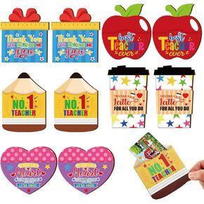 10 Pcs Wooden Graduation Gift Card Sleeves Teacher Appreciation Gift Card Holders Latte Coffee Thank You Teachers Gifts for Back to School Graduation Supplies (Gift Card Not Included)