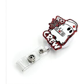 Tian Zhun Badge Cenlable قابلة للسحب مع مقطع التمساح كليب شارة أكريليك مضحكة هالوين الكلب شارة الشارة لممرضات المستشفى طلاب التمريض مكتب النساء