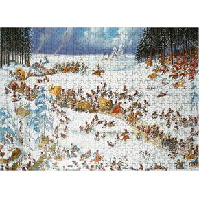 MyPuzzle Napoleon's Winter - Jean -Jacques Loup - Cartoon Classics - Premium 1000 قطعة بانورامزو للبالغين