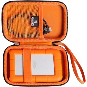 Tourmate Hard Case Compatible with LaCie Rugged Mini 1TB/ 2TB/ 4TB/ 5TB External Hard Drive Portable HDD, Case Only