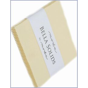 Bella Solids Baby Yellow Charm Pack 42 5 بوصة مربعات Moda Fabrics 9900pp 31