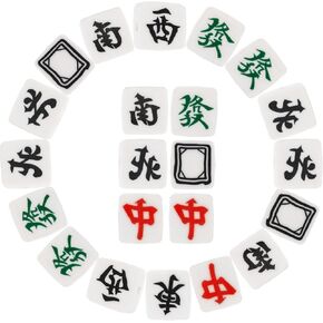 Mahjong Tile Clay Beads - 100pcs DIY Spacer Spacer Beads Mahjong charms arndant for crafts netclets ropring arring mork