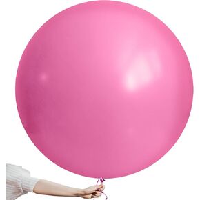Katchon ، Big Fuchsia Pink Balloons - 36 Int ، Pack of 6 | زينة التخرج الوردي 2025 | زينة التخرج 2025
