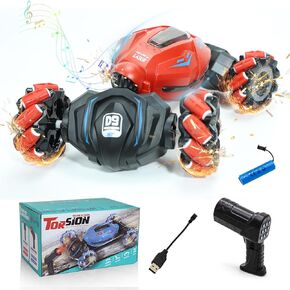 COUOMOXA Stunt Car Sensing for Kids: Music and 2.4GHz Remote Control Car – Fun RC Toy for Indoor Outdoor Game – Best Gift for Boys Ages 6-8, 8-12