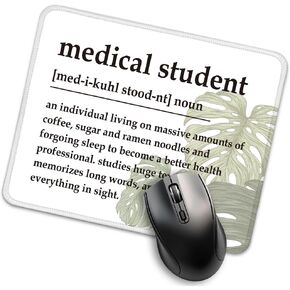 Medical Student Definition Funny Mouse Pad for Desk, Med Student Gifts for Women Men, Medical Student Graduation Gifts, MA Week Gifts, Christmas Birthday Gifts for Medical Student
