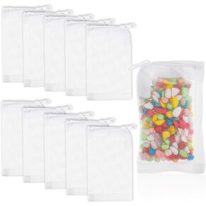 حقائب الوسائط 10pcs لحقيبة مرشح الحوض ، أكياس مرشح ميديا ​​أكياس ميديا ​​نايلون قابلة لإعادة الاستخدام لخزانات الأسماك التي يتم تنشيطها لخواتم الخزانة الكربونية ، مع سحاب بلاستيكي
