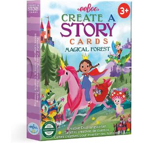 eeBoo: Magical Forest Create a Story Cards, 36 Flash Cards, Boosts Language Skills & Creative Thinking, Story Telling Activity for Kids Ages 3+