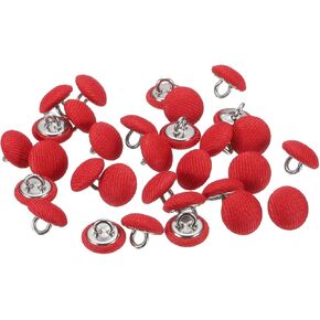 Harfington 30pcs 18l قماش قماش مغطى زر 11.5 مم 15/32