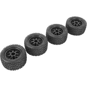 إطارات RC ، 4pcs RC Truck Wheel Rubber Universal Truck Whex Whex Rims Mesh Mesh Mesh Leachs for 1:14 1:16 1:18 Car Model Associal