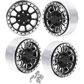 الألومنيوم RC 1.9 حافات عجلات Beadlock لـ 1/10 SCX10 SCX10 II 90046 SCX10 III TRX4 TRX6 D90 VS4-10 GEN8 MST CFX RC CRAWLER CAR