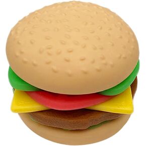 7 Layers Hamburger Toy Stress Relief Soft Simulation Food Detachable Burger Squeeze Toys Kawaii Squishies Birthday Gift for Kids (Hamburger A)