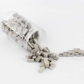 NW 250pcs Brick Building Set Dollhouse Miniature Bricks Mini Bricks Model (Gray ، 1:16)