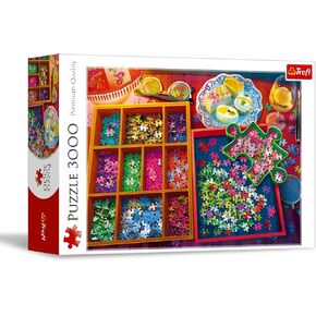 Trefl Evening With Buzzles 3000 Piece Jigsaw Puzzle Red 46 "X33" Print و DIY و Creative Fun و Classic Jigsaw للبالغين والأطفال من 15 عامًا