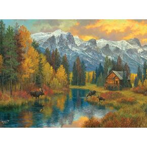 Buffalo Games - Abraham Hunter - Canadian Rockies - 1000 Piece Jigsaw Puzzle for Adults -Challenging Puzzle Perfect for Game Nights - Finished Size is