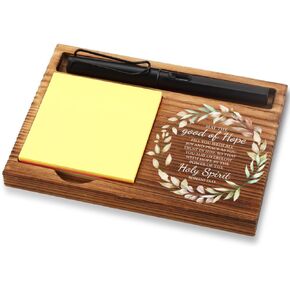 Office Baptism Gift for Accounting, Christian Gift for Accounting, Sobriety Gift for Accounting, Serenity Prayer Gift for Accounting, Wooden Sticky Note Holder,16.5 x 12 x 1.5 cm,XXN53