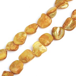 Firstmeet 40pcs Freeform Free Nurstrhegular Shell حبات الفواصل الطبيعية الفضفاض