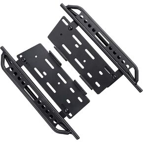 1/10th RC Crawler Car Metal Rail Steel Side Step Running Board Rock Slider for Axial SCX10 II 90046 Wrangle Body Sliders Parts