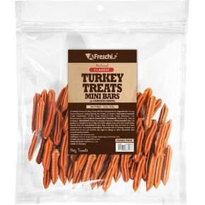 Afreschi Natural Turkey يعامل القضبان الصغيرة 16 أوقية ، الولايات المتحدة الأمريكية ، كلها طبيعية ، hypoallergenic ، قليلة الدسم ، صحية وسهلة الهضم ، جرو وتدريب الوجبات الخفيفة