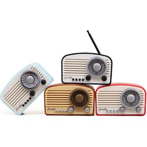 Dollhouse Miniature Radio Model, Mini Living Room Radio, Room Box Supply Radio with Antenna That can be Raised, for Dollhouse Miniature Accessories, Room Desktop, Diorama Decoration (Brown)