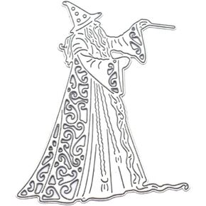 معالج عيد الهالوين يموت لتصوير البطاقات ، وموت القسوة المعدنية هالوين تهنئة ممولة القالب نقش قالب الإستنسل ل DIY خردة ديكور بطاقة عيد ميلاد الزفاف