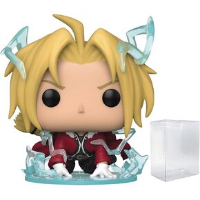 Pop Full Metal Alchemist Brotherhood - Figure Edward Elric Funko Vinyl (مجمعة مع حالة واقي المربع المتوافق) ، متعدد الألوان ، 3.75 بوصة