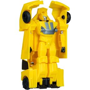 Transformers Earthspark 1-Step Smash Changers Bumblebee 4 بوصة الشكل ، ألعاب الروبوت للبنين والبنات 6 وما فوق