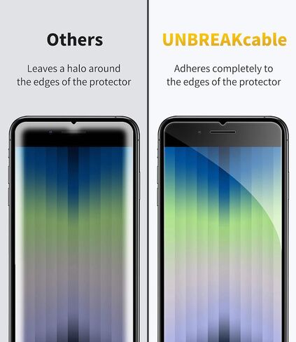 UNBREAKcable Screen Protector for iPhone 11/iPhone XR [2-Pack], Double Shatterproof Tempered Glass [Easy Installation Frame] [9H Hardness] [99.99% HD Clear] [Bubble Free] for iPhone 6.1 Inch in Kuwait