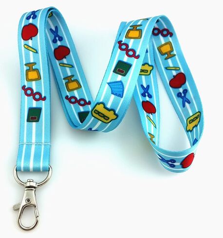 Teal Leopard Print Print Lanyard Bey Chain ide حامل شارة معرف in Kuwait
