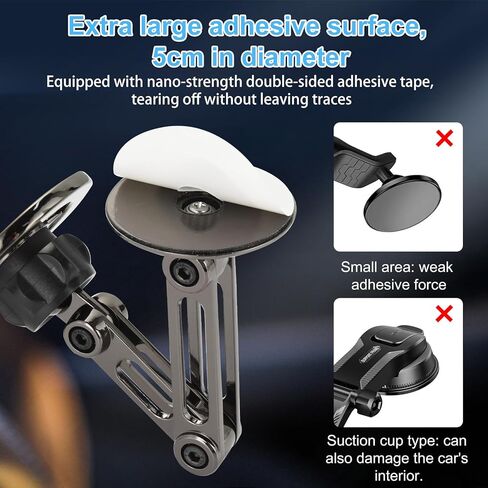 UTEBIT Phone Holders for Your Car Dashboard Windshield Air Vent 3-in-1 Universal Car Phone Mount Thick Case & Heavy Phone Friendly Cell Phone Holder Mount Fit for iPhone 16 15 Pro Max 14 13 12 Android in Kuwait