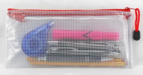 Zippered Envelope Organization Storage Pouch Bags (4, Green) - PVC in Saudi Arabia