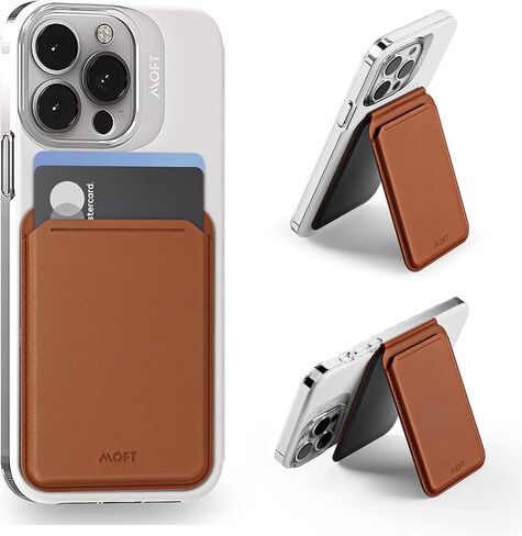 MOFT MagSafe Compatible Wallet Quick Access for iPhone 14 /iPhone 13/ iPhone12 series Open ID Window Convenient Card Use and Sturdy Stand with Steel Hinge Flash Wallet Phone Stand in Kuwait