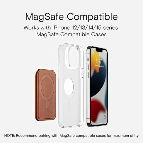 MOFT MagSafe Compatible Wallet Quick Access for iPhone 14 /iPhone 13/ iPhone12 series Open ID Window Convenient Card Use and Sturdy Stand with Steel Hinge Flash Wallet Phone Stand in Kuwait