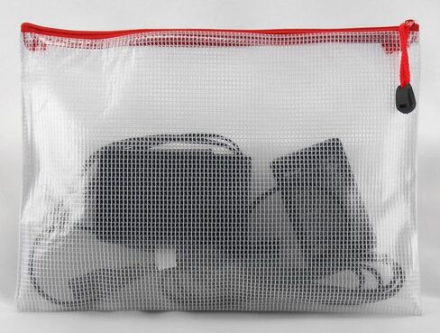 Zippered Envelope Organization Storage Pouch Bags (4, Green) - PVC in Saudi Arabia