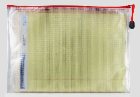 Zippered Envelope Organization Storage Pouch Bags (4, Green) - PVC in Saudi Arabia