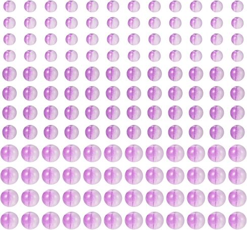 Cheriswelry 300Pcs Transparent Round Glass Beads 6mm 8mm 10mm Assorted Crystal Beads Loose Spacer Ball Beads with Glitter Powder for Necklace Bracelet Earrings Jewelry Making Decor (Light Steel Blue) in Saudi Arabia