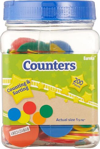 Eureka Tub Of Letter Tiles Back to School Classroom Supplies Educational Toy, 1'' x 1'' tiles, 176 pc in Saudi Arabia