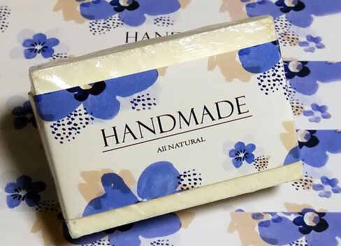 Wrap Paper Tape for Homemade Soap Bar Handmade Products 20pcs (Horizontal - Mint Floral) in Kuwait