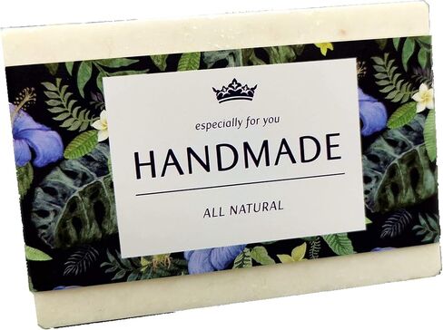 Wrap Paper Tape for Homemade Soap Bar Handmade Products 20pcs (Horizontal - Mint Floral) in Kuwait