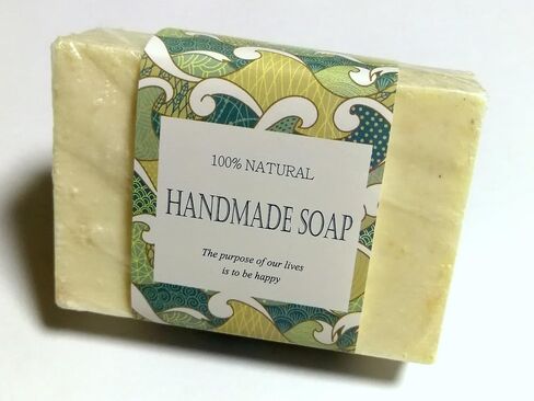 Wrap Paper Tape for Homemade Soap Bar Handmade Products 20pcs (Horizontal - Mint Floral) in Kuwait
