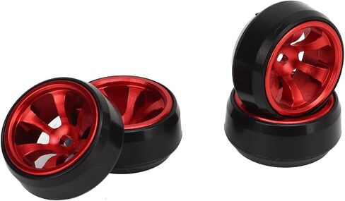 4 PCS RC Drift Tire Aluminum Alloy Tires Replacement Parts for WLtoys K989 1/28 RC Car 44954 RC Car Drift Tire () in Saudi Arabia