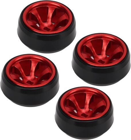 4 PCS RC Drift Tire Aluminum Alloy Tires Replacement Parts for WLtoys K989 1/28 RC Car 44954 RC Car Drift Tire () in Saudi Arabia