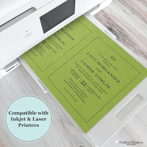 Cardstock Warehouse Pop Tone Sour Apple Green Matte Premium Cardstock Paper - 12 x 12" - 100 Lb. / 270 Gsm - 25 Sheets in Kuwait