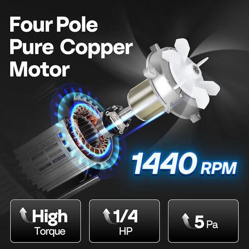 VIVOHOME 110V 1/4 HP 3.5 CFM Single Stage Rotary Vane Air Vacuum Pump and R134a AC Manifold Gauge Set Kit for HVAC Air Conditioning Refrigeration Recharging in Kuwait