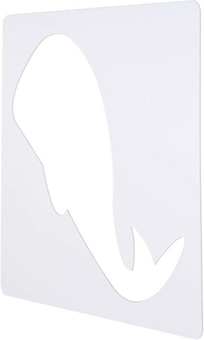 Chalk Stencil Set | Chalk Figures Large Opening And Durable Plastic Sidewalk Chalk Stencil For Outside And Inside Art Creations (Transparent Ocean) in Saudi Arabia