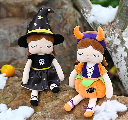 13" Exclusive New Halloween Princess Fairy Plush Doll, Witches and Pumpkin Girl Gifts, Non-Toxic Soft Skin-Friendly PP Cotton Stuffed Angela (Witches) in Saudi Arabia