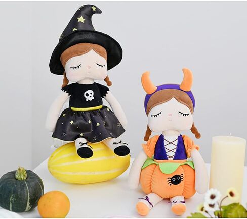 13" Exclusive New Halloween Princess Fairy Plush Doll, Witches and Pumpkin Girl Gifts, Non-Toxic Soft Skin-Friendly PP Cotton Stuffed Angela (Witches) in Saudi Arabia
