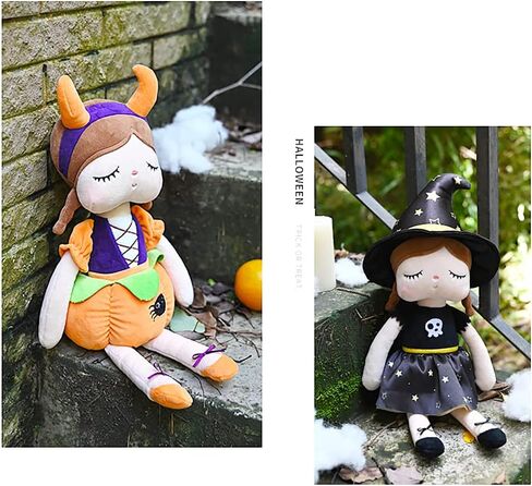 13" Exclusive New Halloween Princess Fairy Plush Doll, Witches and Pumpkin Girl Gifts, Non-Toxic Soft Skin-Friendly PP Cotton Stuffed Angela (Witches) in Saudi Arabia