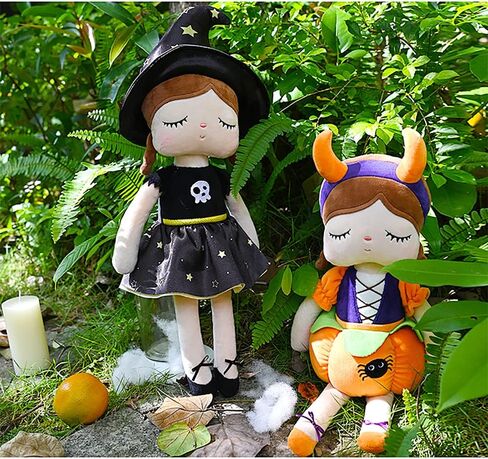 13" Exclusive New Halloween Princess Fairy Plush Doll, Witches and Pumpkin Girl Gifts, Non-Toxic Soft Skin-Friendly PP Cotton Stuffed Angela (Witches) in Saudi Arabia