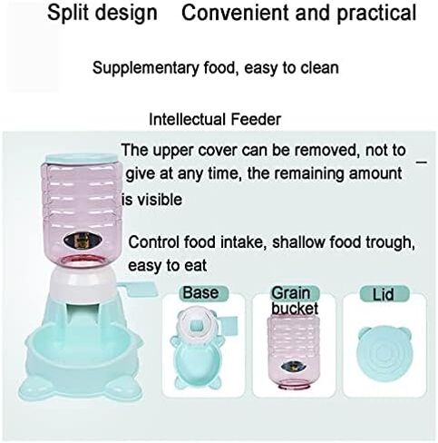1.8L Pet Feeder Exercise Intelligence Dog Cat Automatic Press Feeder (Pink) in Saudi Arabia