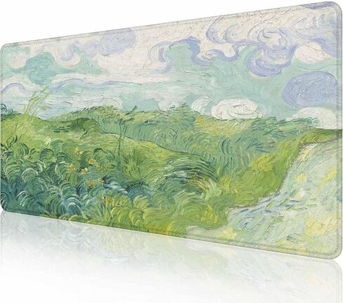 Gaming Mouse Pad, Large Non-Slip Rubber Base Mousepad, Keyboard Mouse Mat, Desk Pad with Stitched Edges, 31.5x11.8inch - Tropical Hawaii Hibiscus Floral in Saudi Arabia